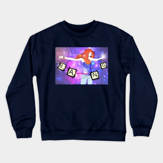 Bang Crewneck Sweatshirt by RabbitWithFangs